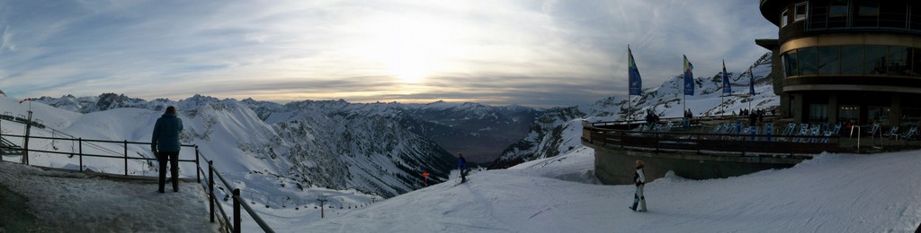 Panoramablick am Nebelhorn